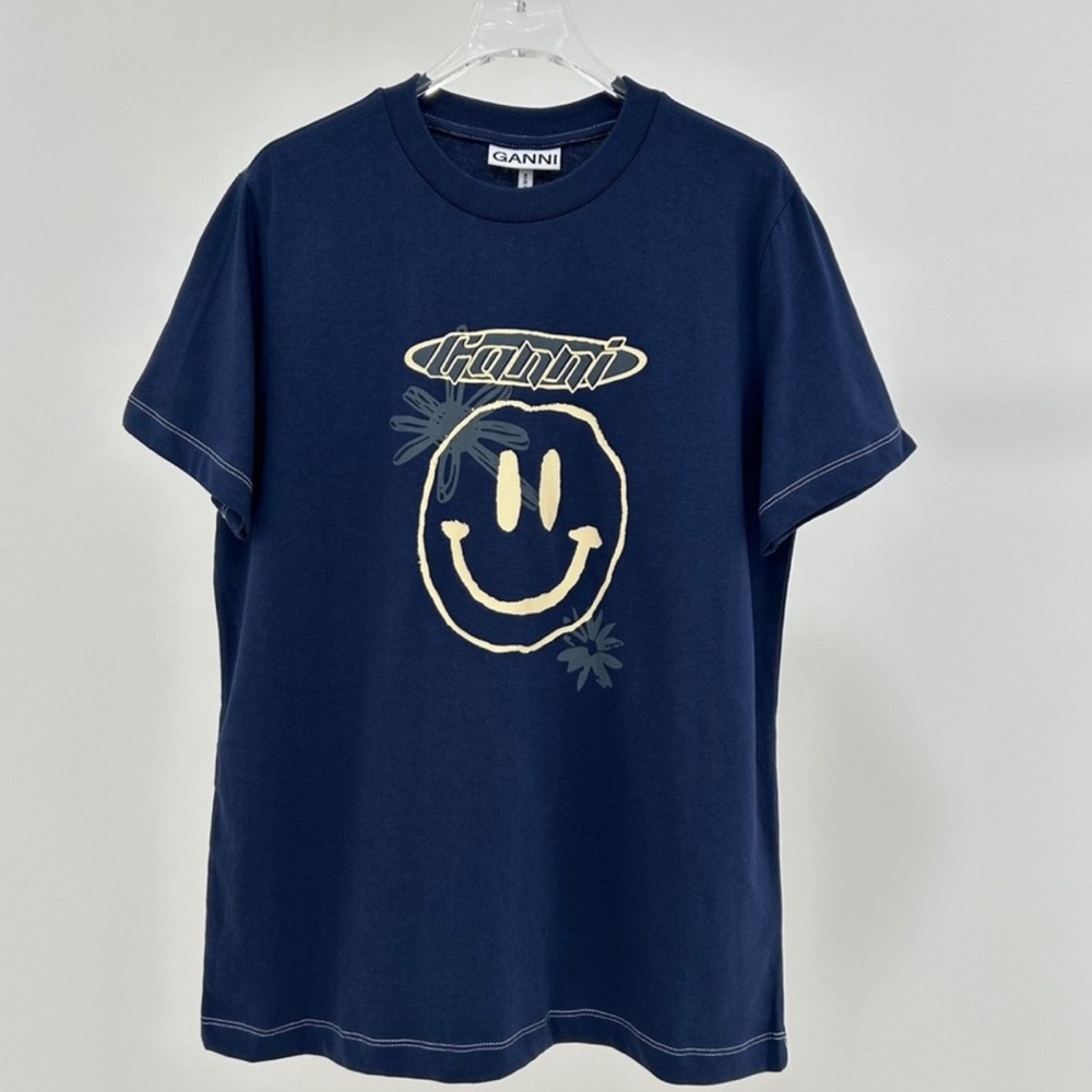GANNI Light Jersey Fitted T-Shirt size M